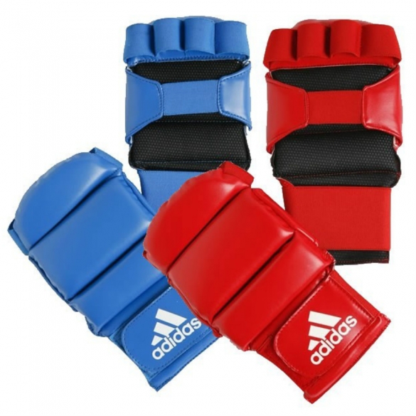 Adidas jiu jitsu handschoen rood/blauw ADIGSS01